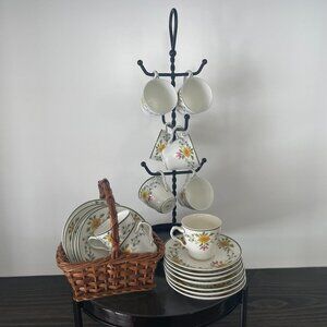 Antique Wedgewood Tea Cups & Saucers